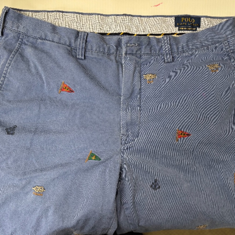 POLO RALPH LAUREN BLUE CHINO PANTS